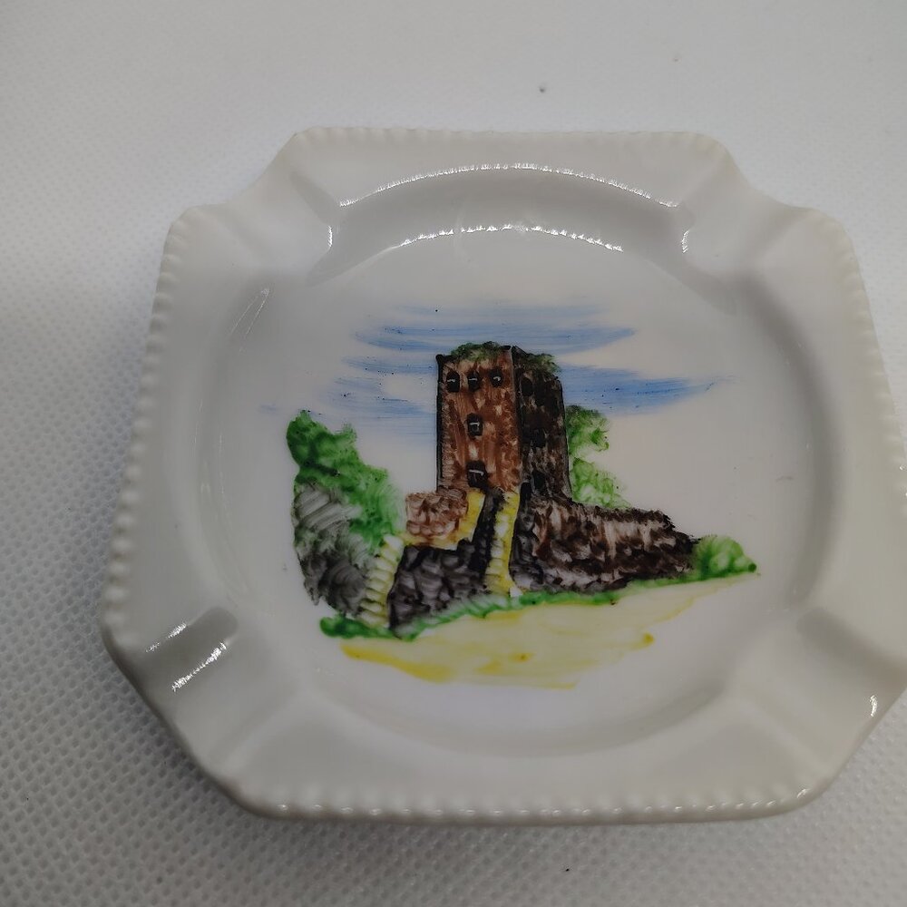 Panama Souvenir Ashtray Handpainted Plate